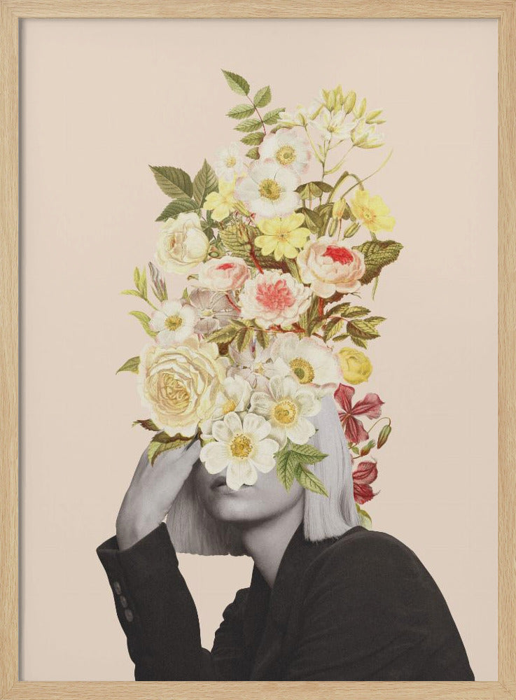 White Flowers Bouquet | Poster