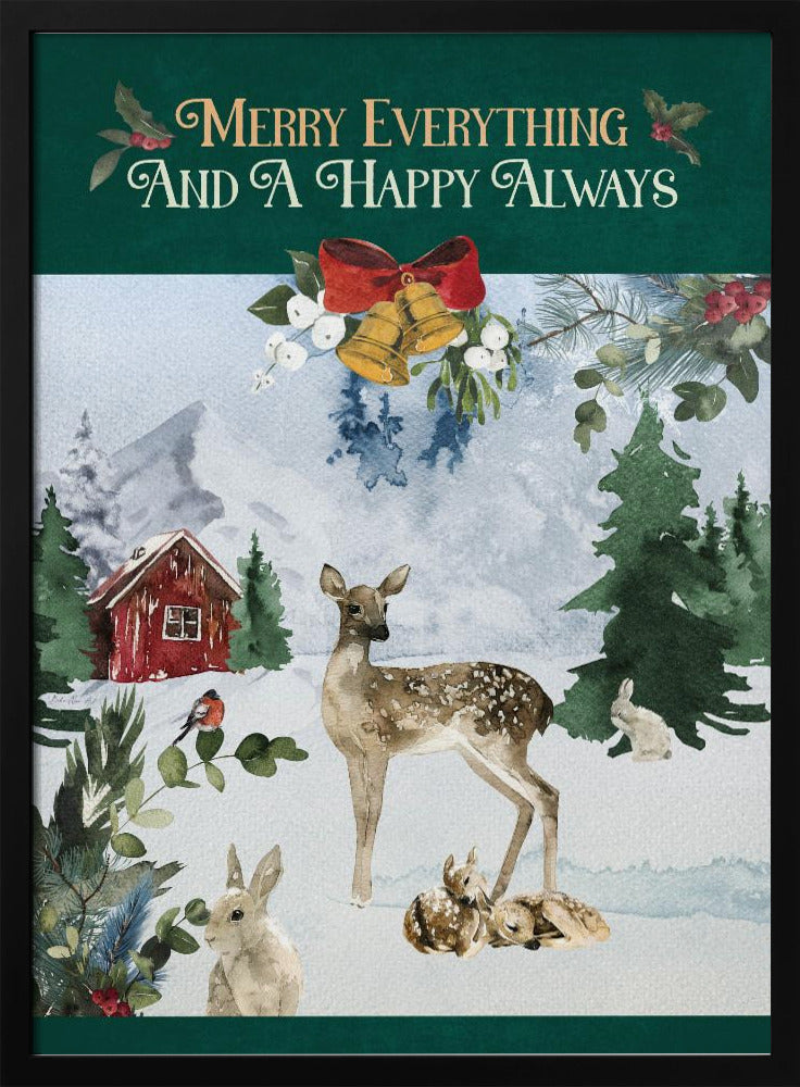 Merry Woodland Scene | Poster