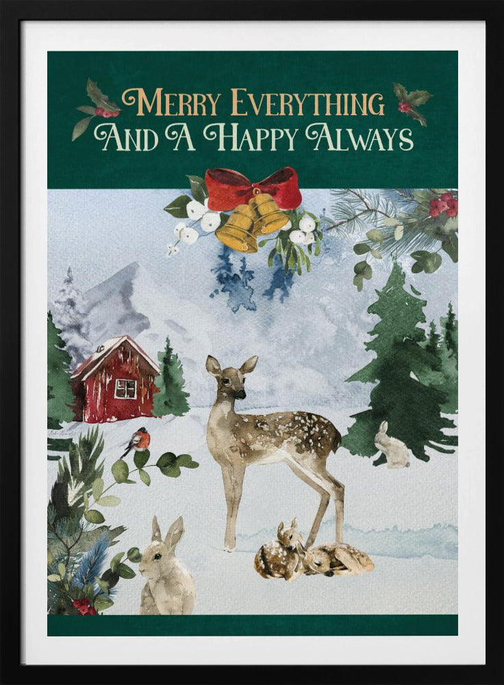 Merry Woodland Scene | Poster