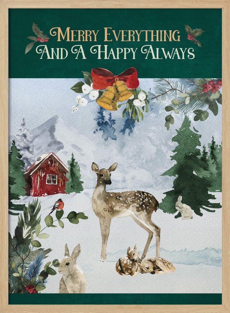 Merry Woodland Scene | Poster