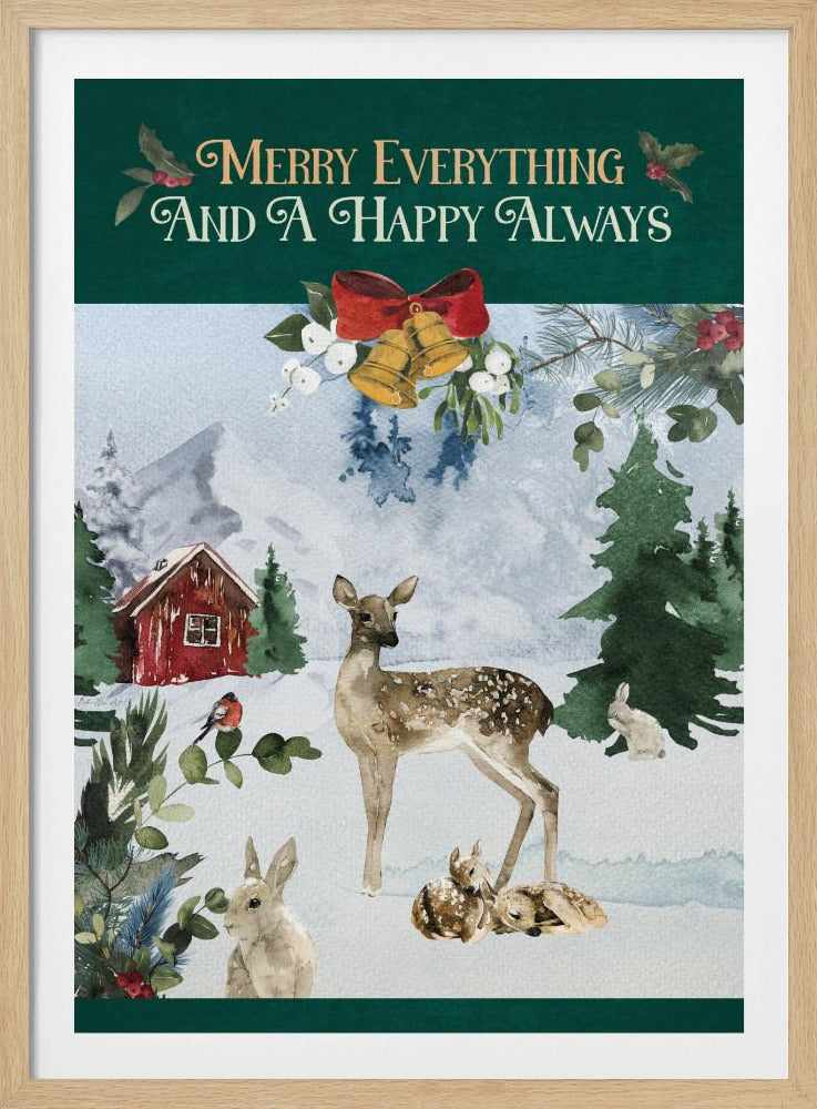 Merry Woodland Scene | Poster