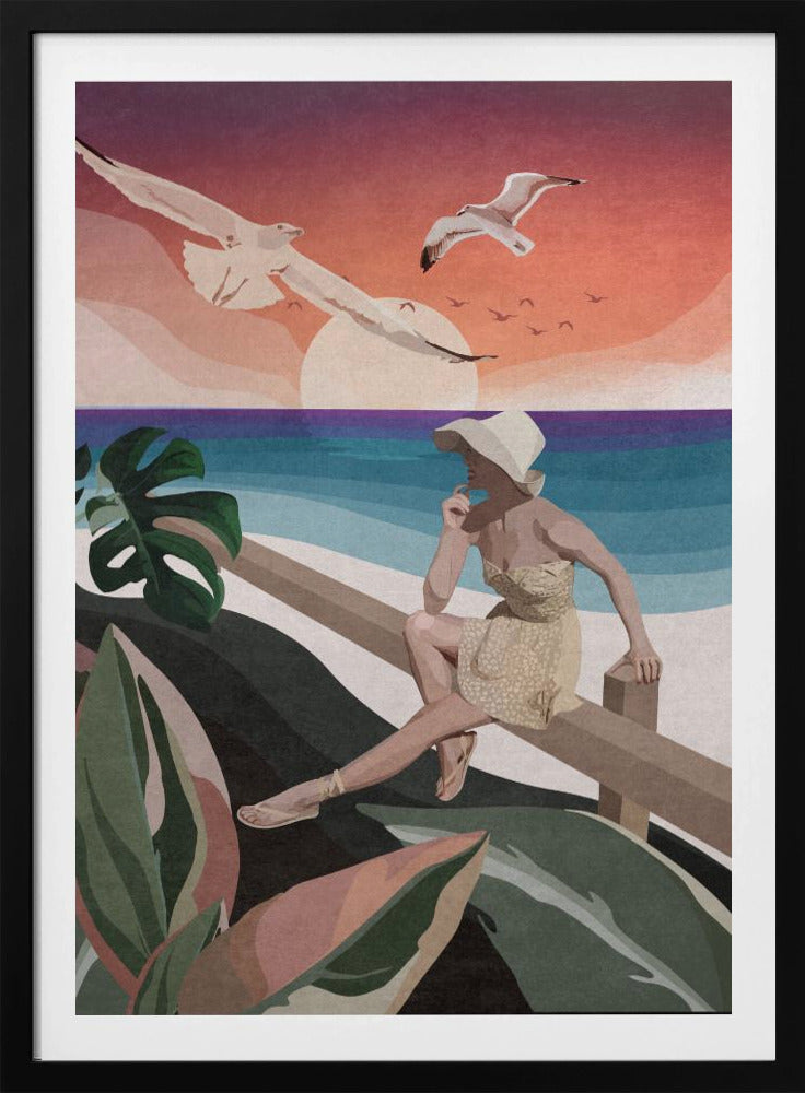 Seaside Contemplation | Poster