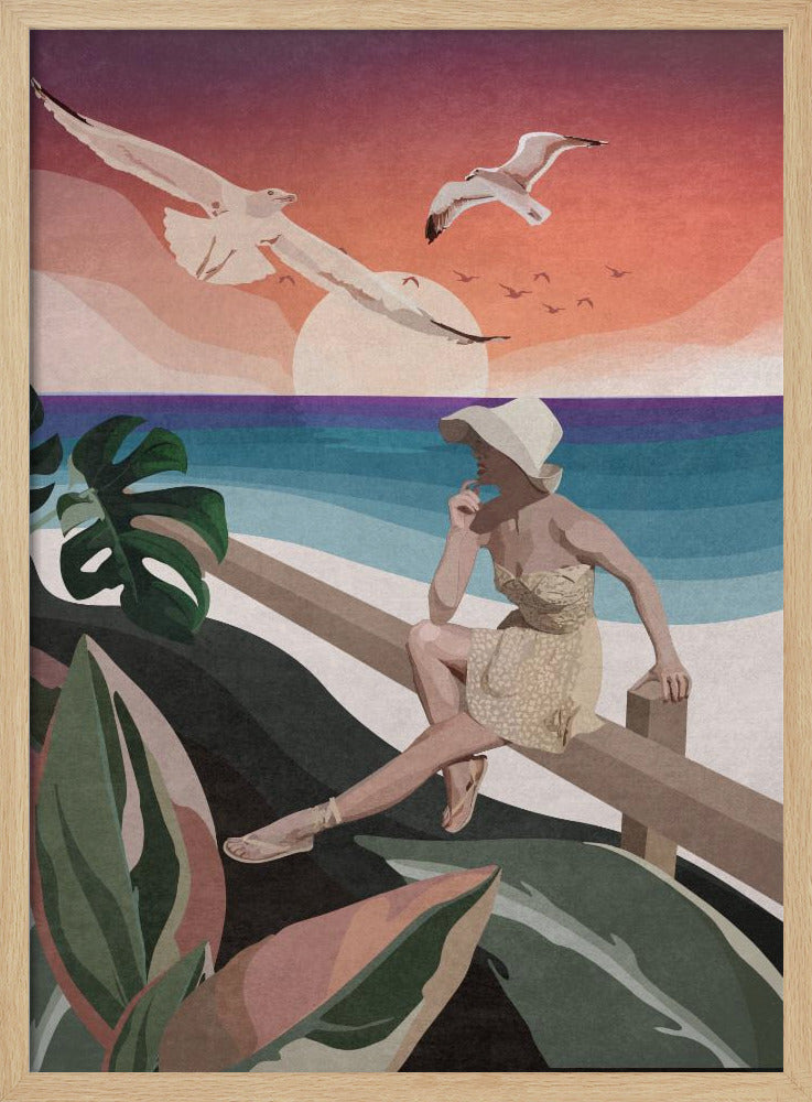 Seaside Contemplation | Poster