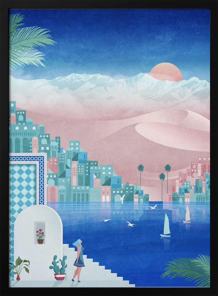 Dreamy Oasis Scene | Poster