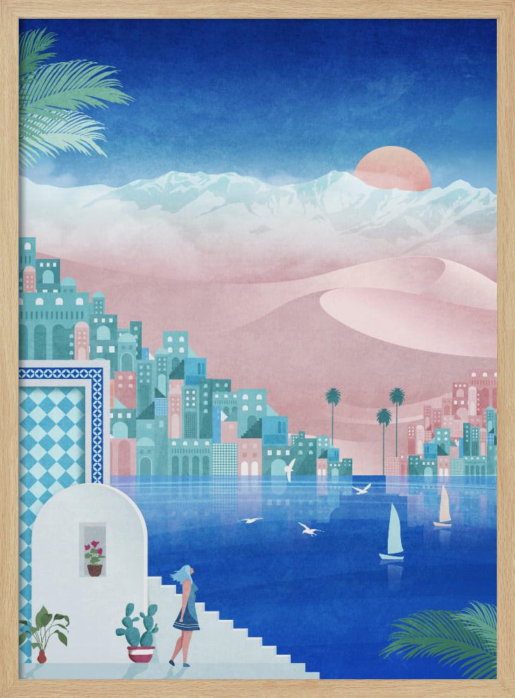 Dreamy Oasis Scene | Poster