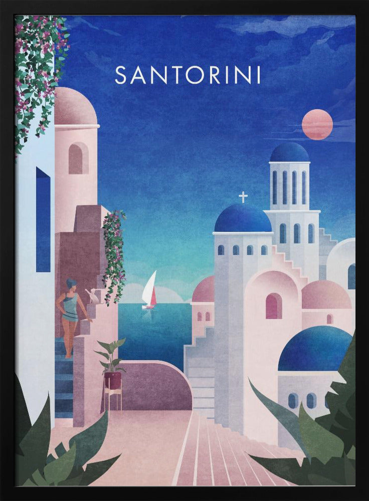 Dreamy Santorini | Poster