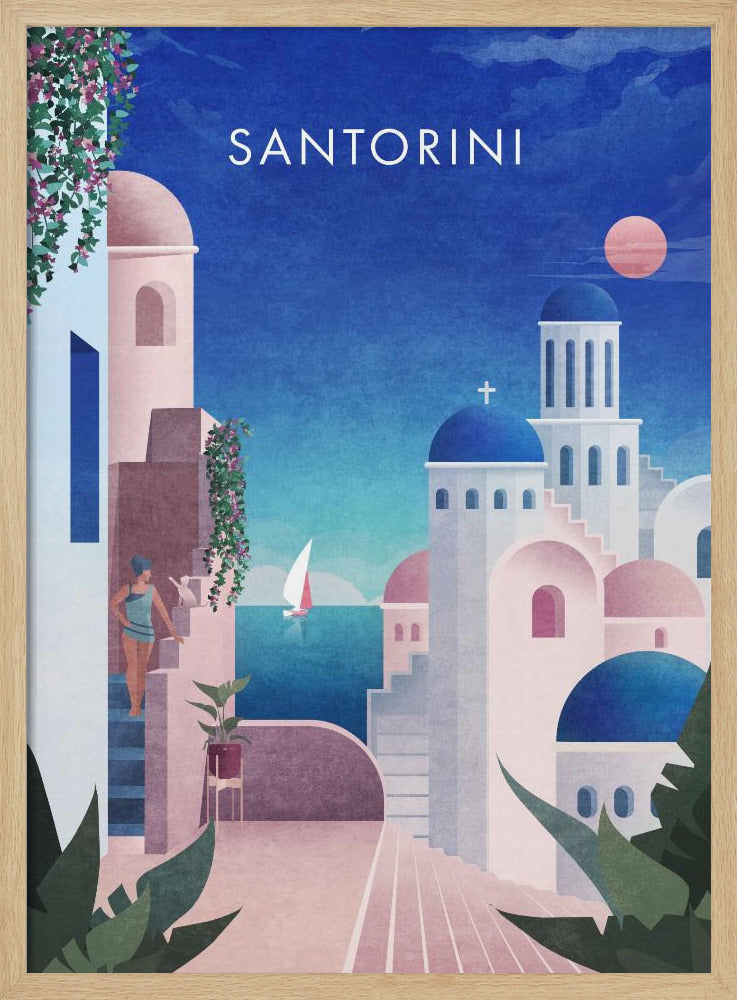 Dreamy Santorini | Poster
