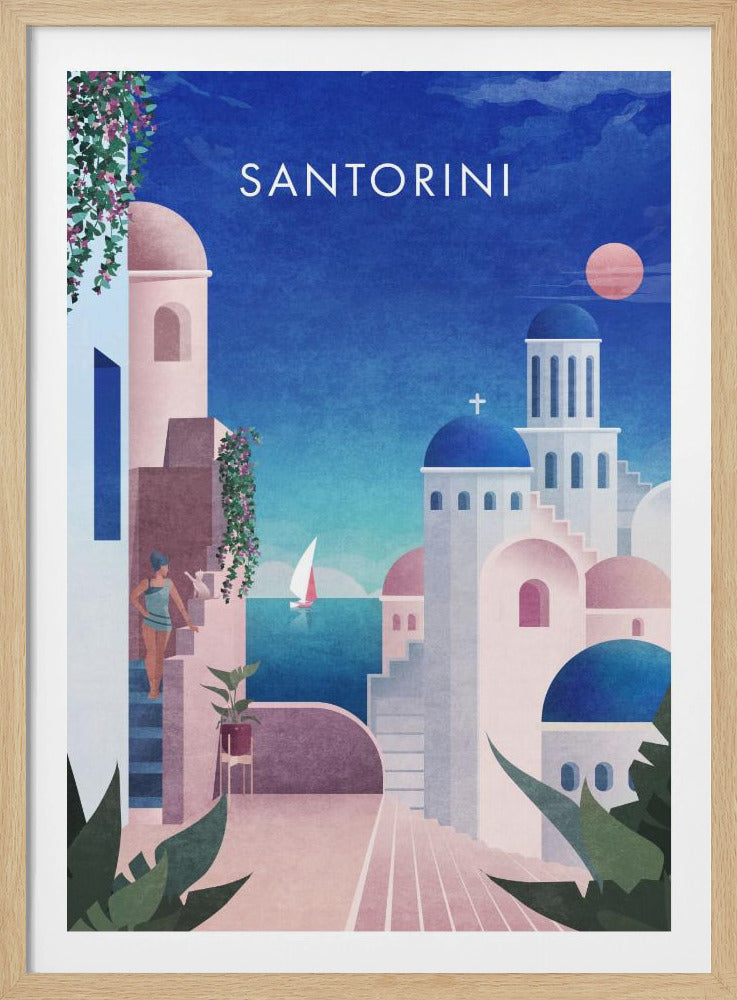 Dreamy Santorini | Poster