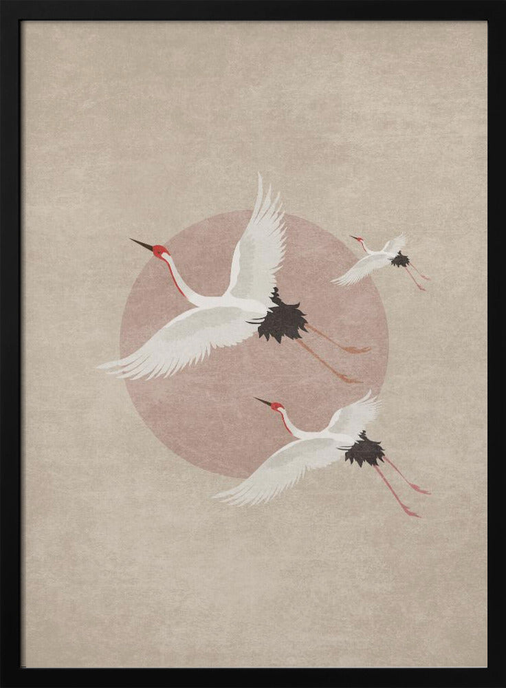Cranes in Flight | Poster