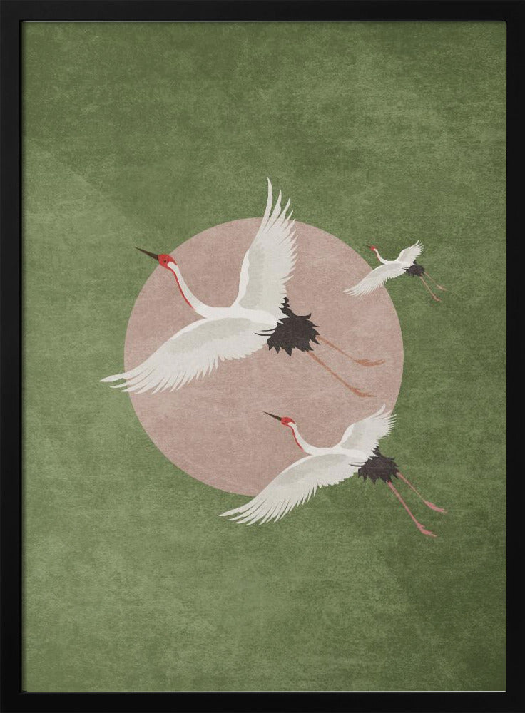 Cranes in Flight | Poster