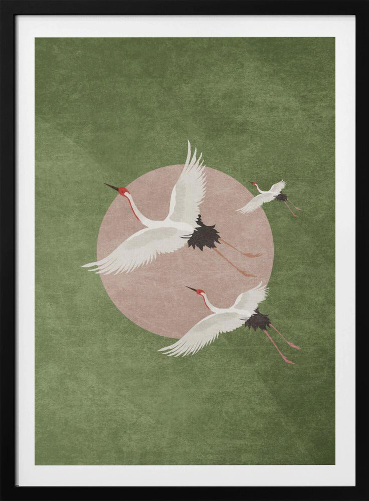 Cranes in Flight | Poster