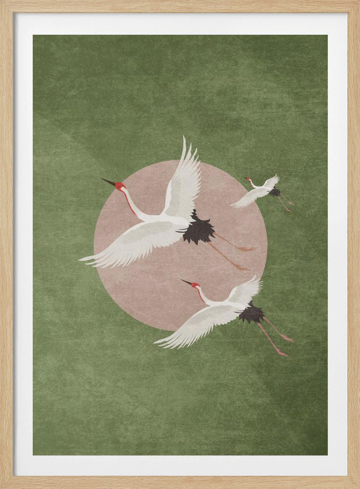 Cranes in Flight | Poster