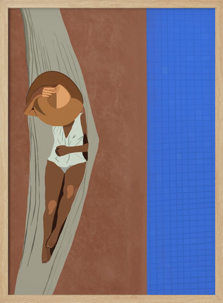 Serene Poolside | Poster