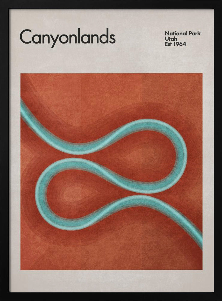 Winding River Paths | Poster