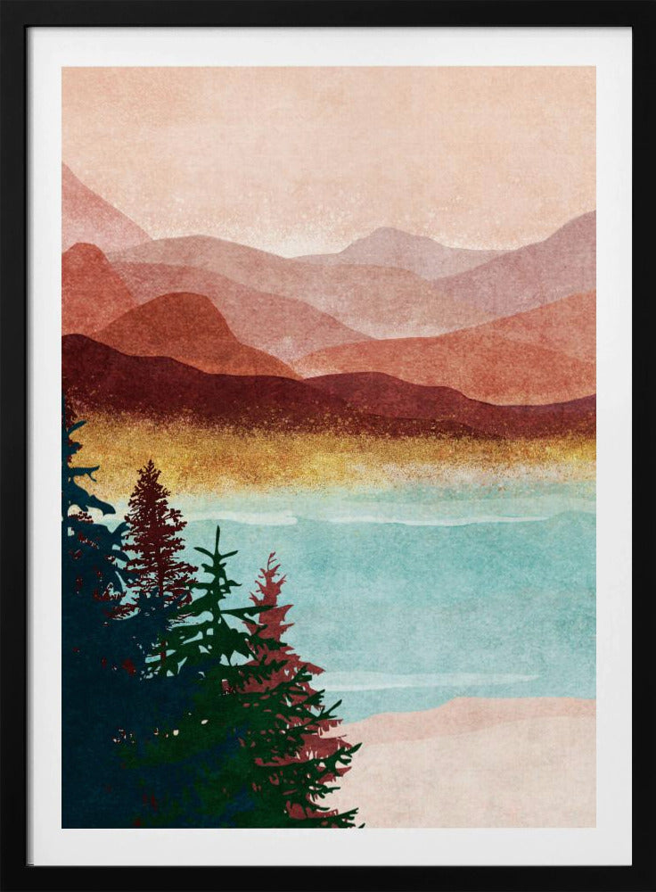 Misty Mountain Glow | Poster