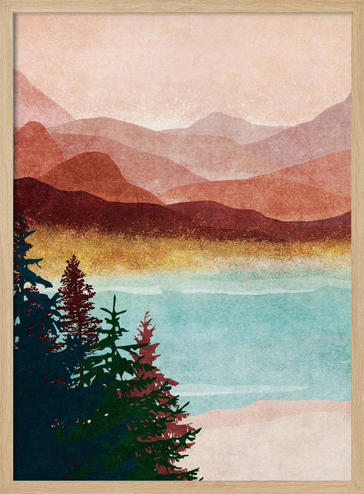 Misty Mountain Glow | Poster