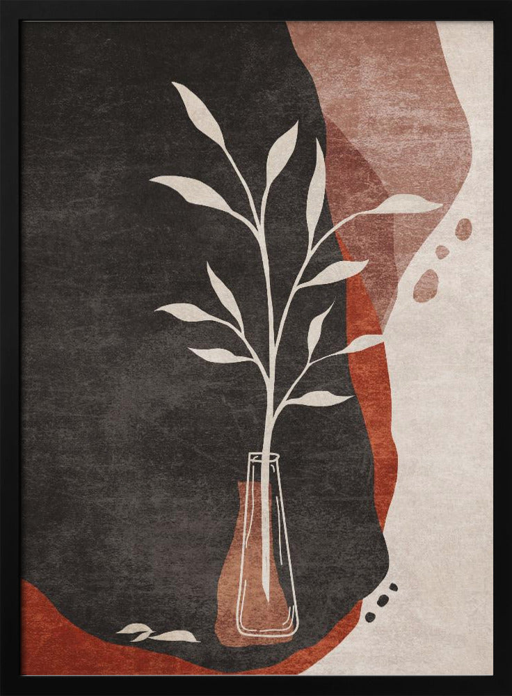 Vase and Leaves | Poster