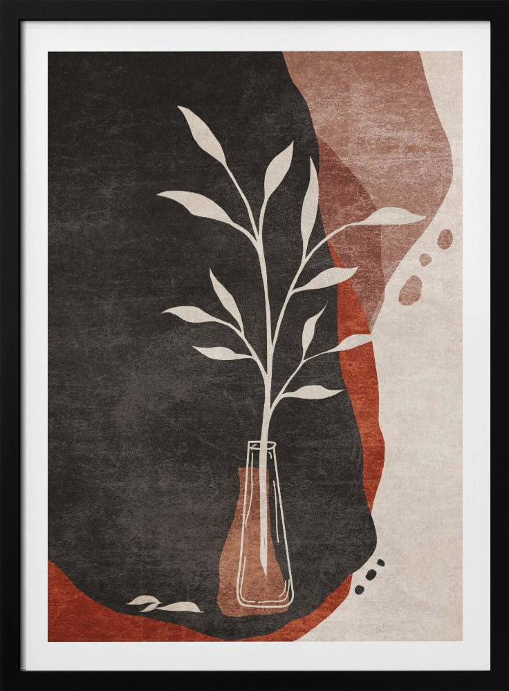 Vase and Leaves | Poster