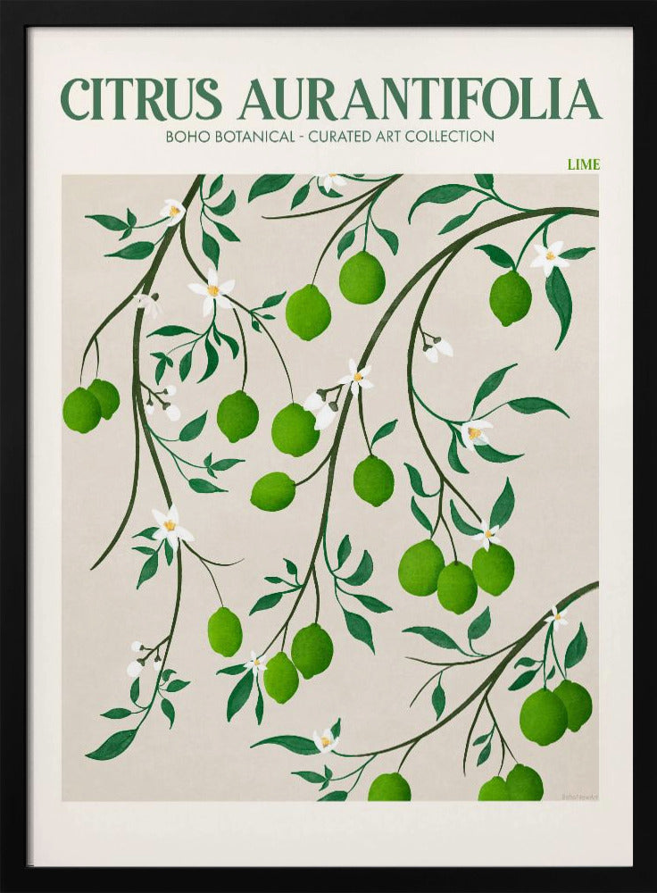 Botanical Lime Bliss | Poster