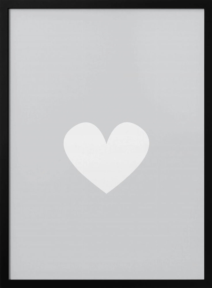 Little Heart Gray | Poster