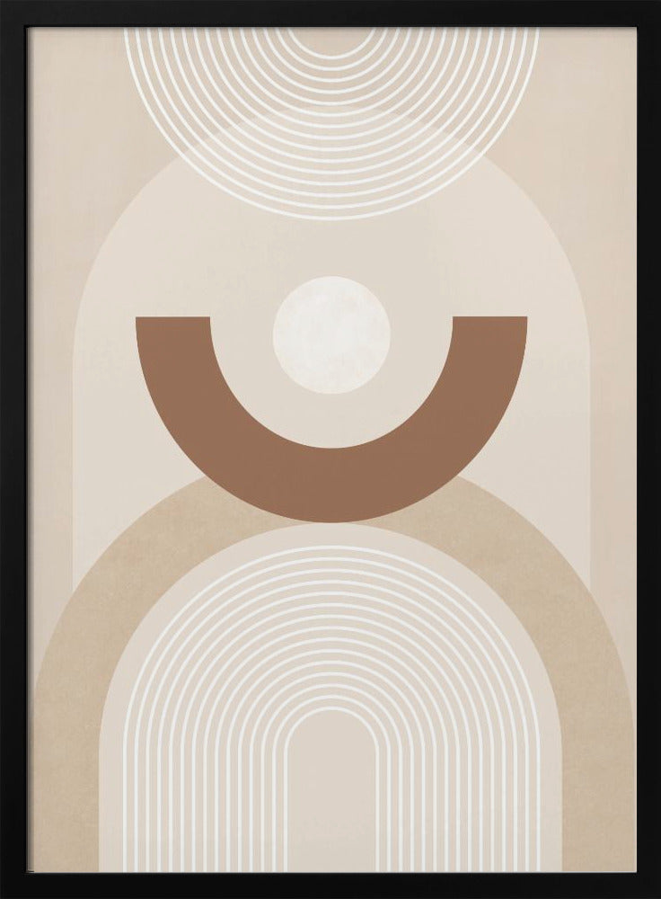 Beige Mid Century Poster | Poster