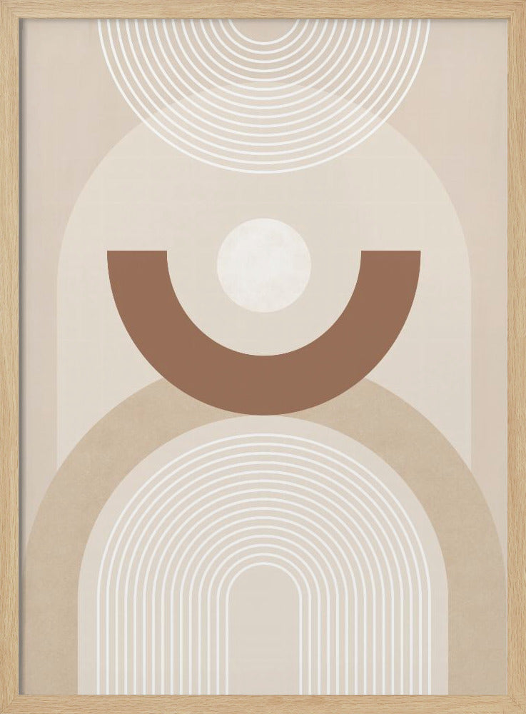 Beige Mid Century Poster | Poster