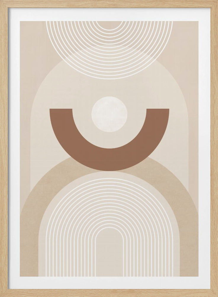 Beige Mid Century Poster | Poster