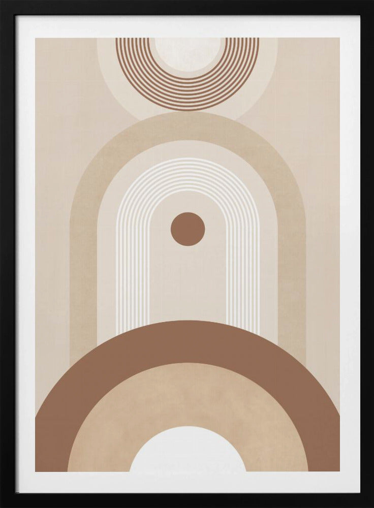 Beige Mid Century Poster | Poster