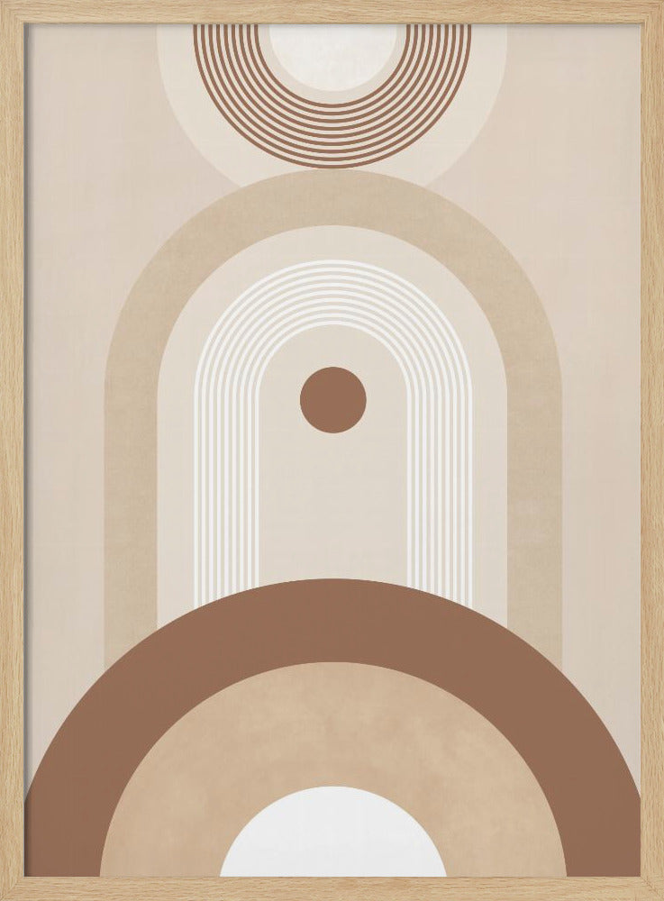 Beige Mid Century Poster | Poster