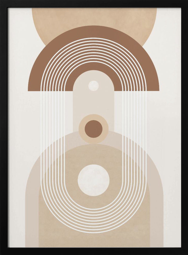 Beige Mid Century Poster | Poster