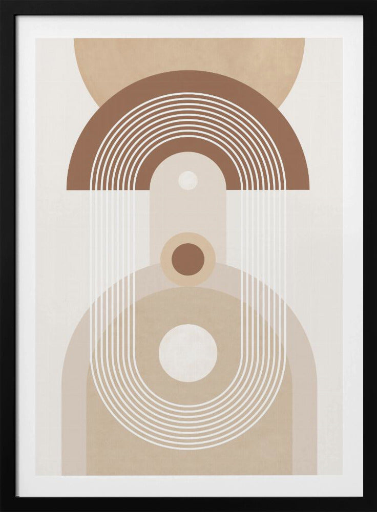 Beige Mid Century Poster | Poster