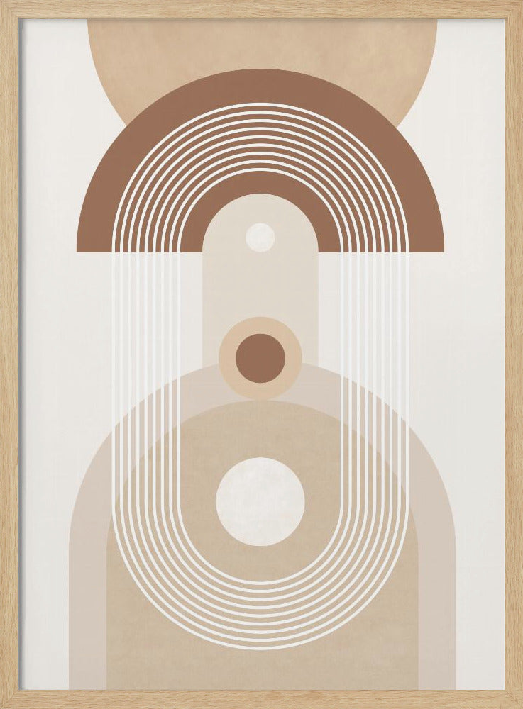 Beige Mid Century Poster | Poster
