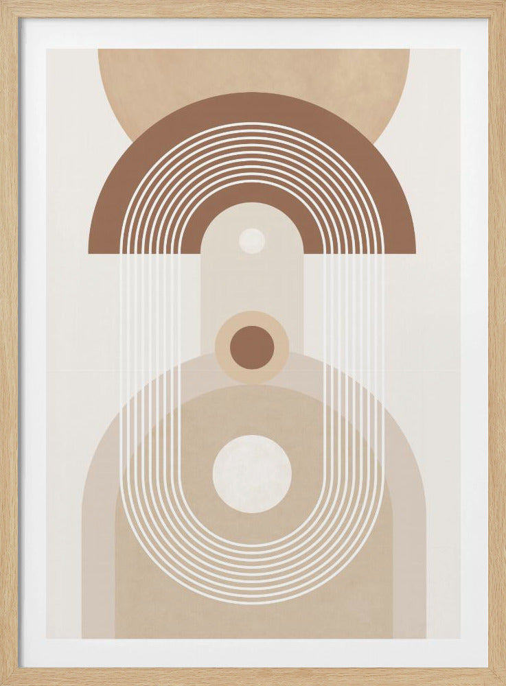 Beige Mid Century Poster | Poster