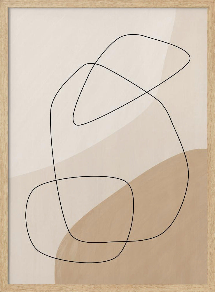 Graphic Shapes &amp; Lines Poster | Poster