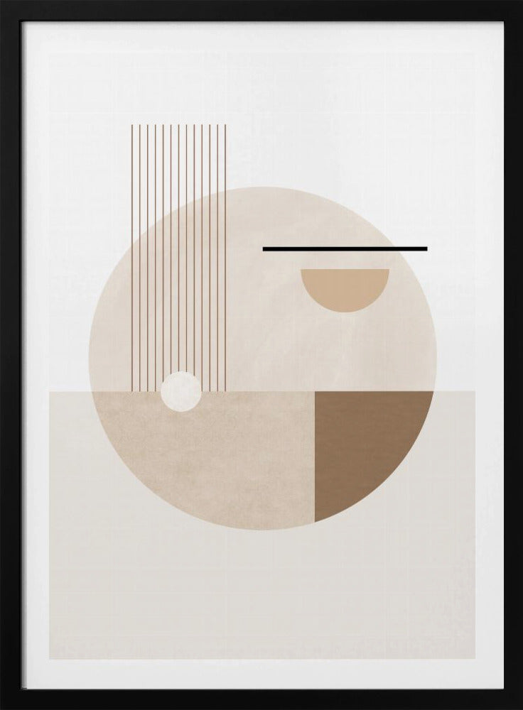 Neutral Semicircles Poster | Poster
