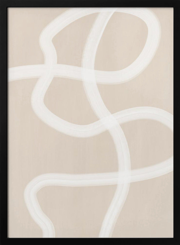 White Brush Stroke Poster | Poster