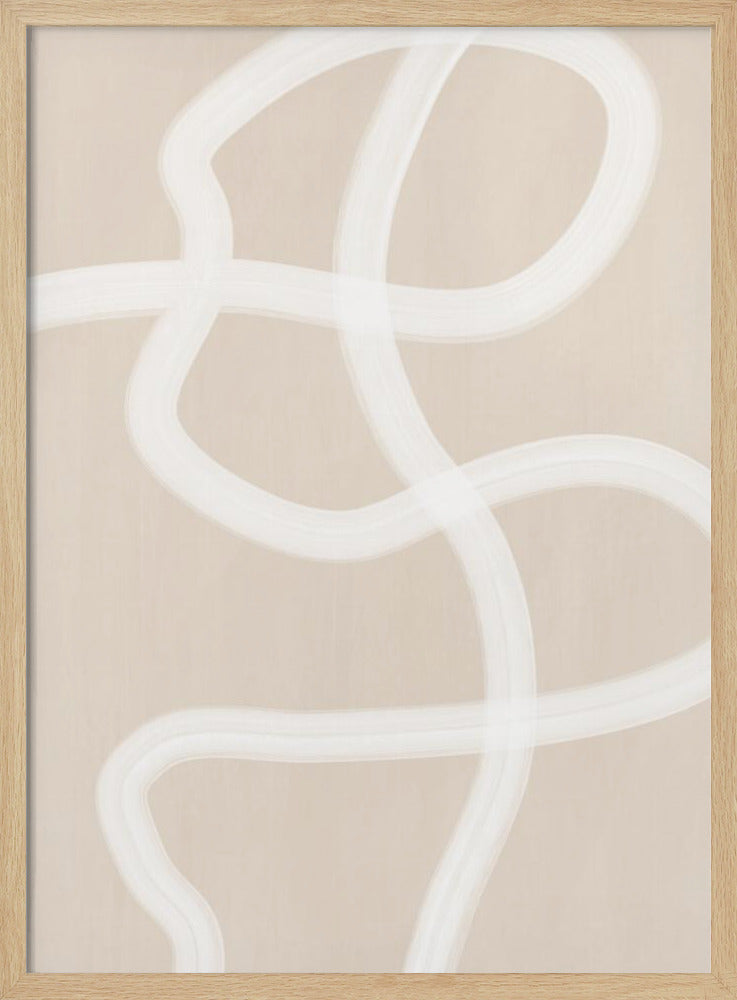 White Brush Stroke Poster | Poster