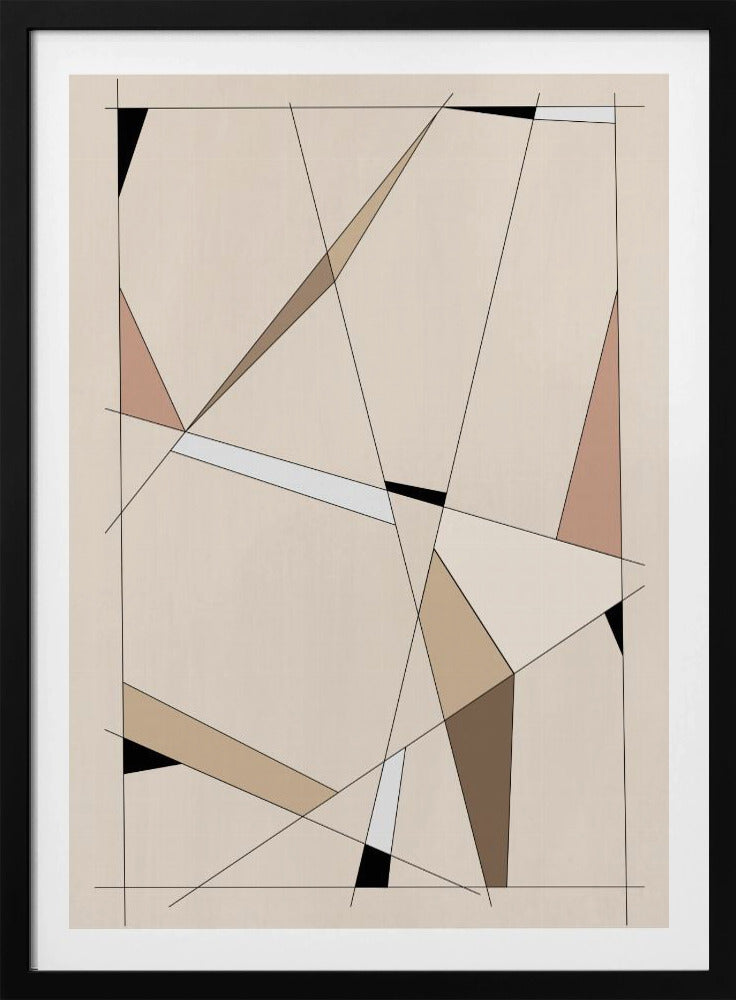 Geometric Beige Art | Poster
