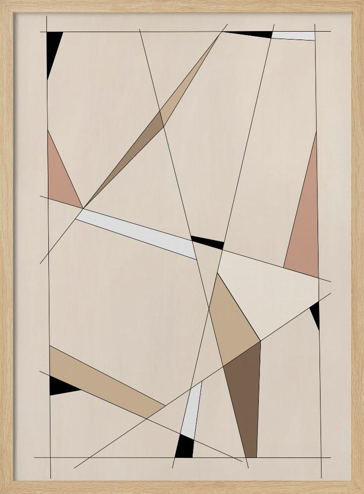 Geometric Beige Art | Poster