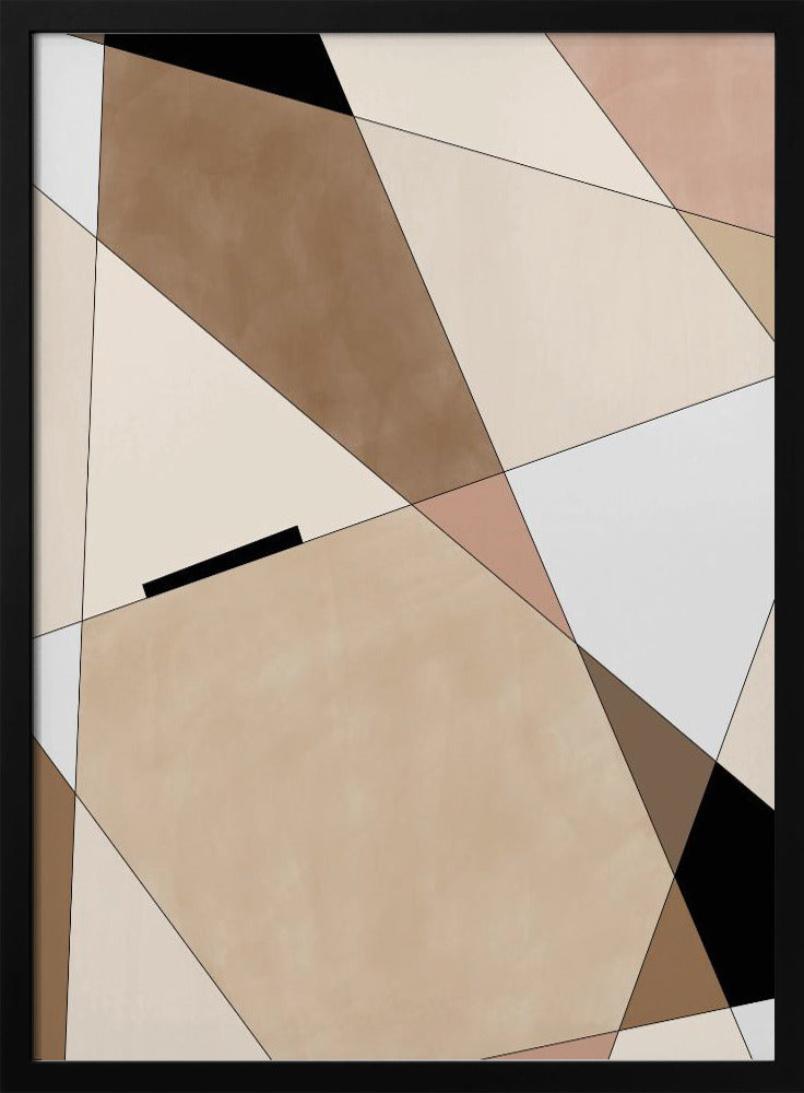 Geometric Beige art | Poster