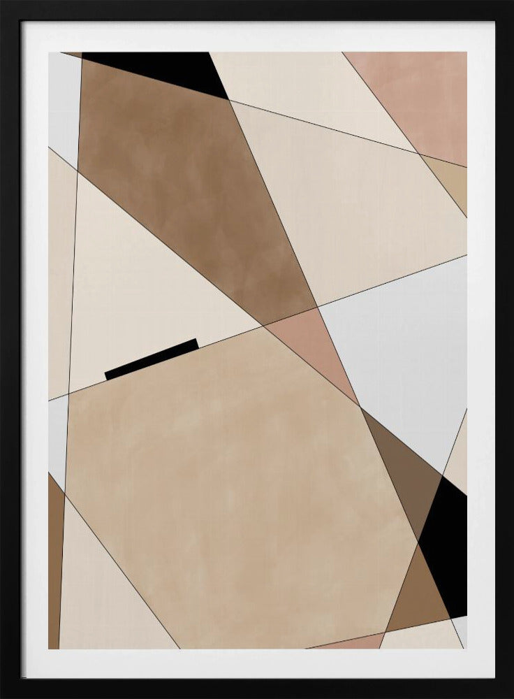 Geometric Beige art | Poster