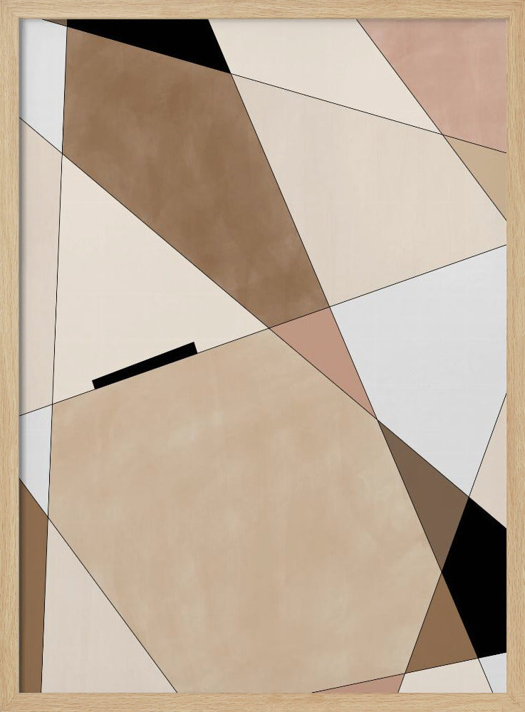 Geometric Beige art | Poster