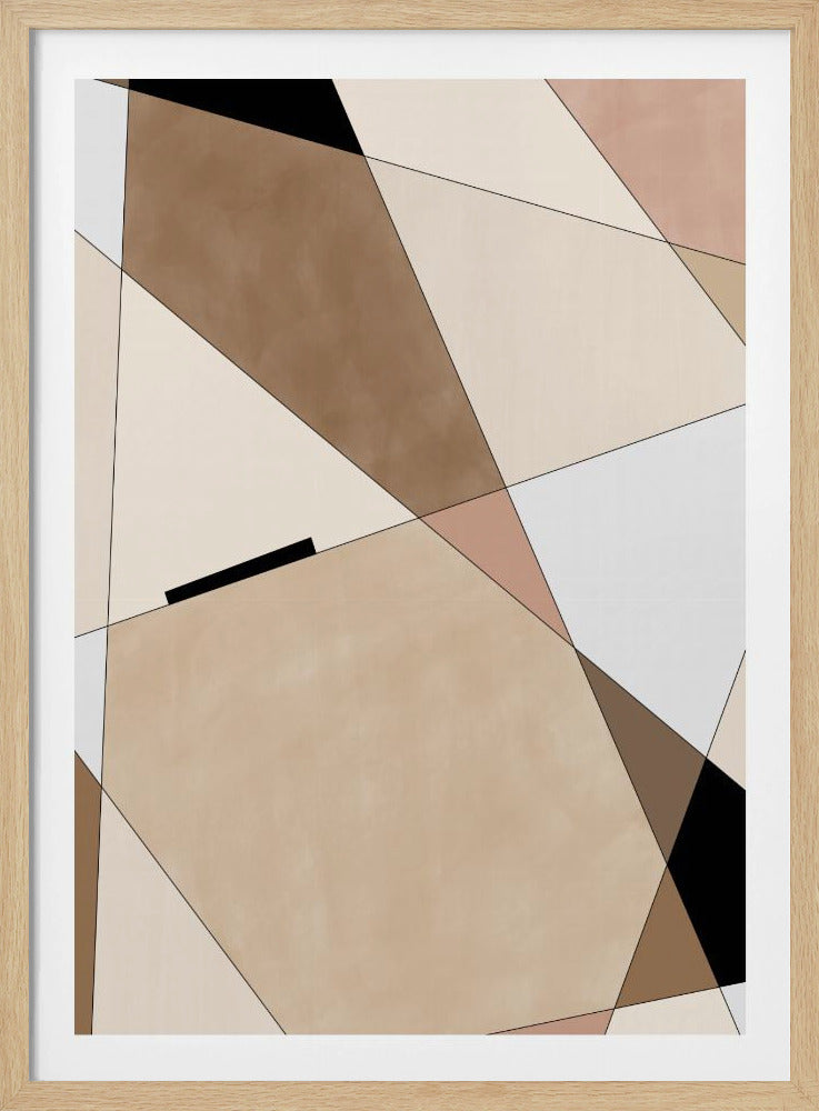 Geometric Beige art | Poster