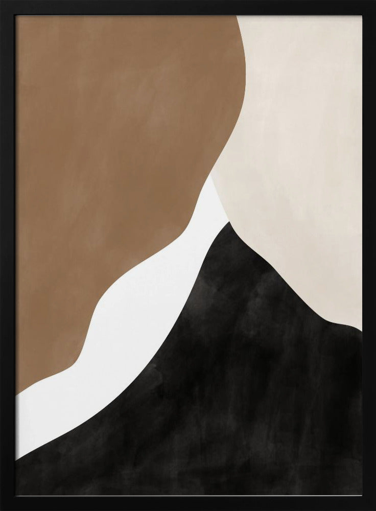Abstract Beige and Brown Art | Poster