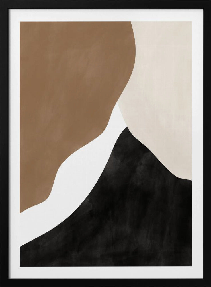 Abstract Beige and Brown Art | Poster