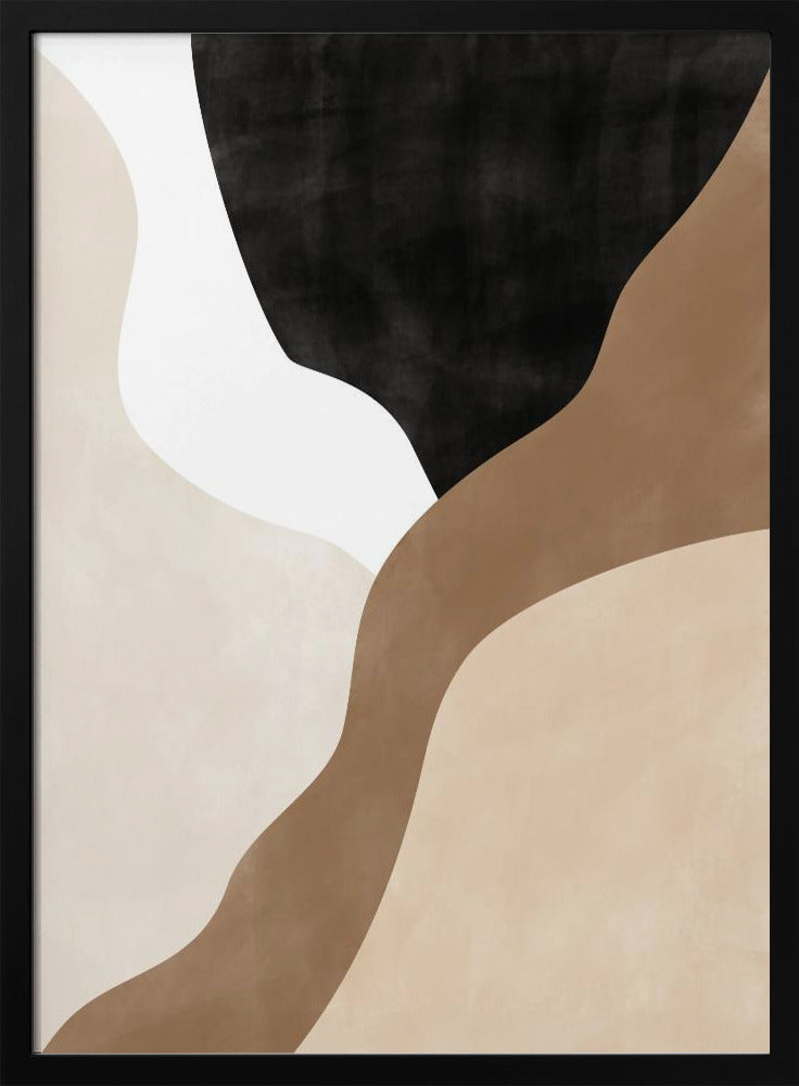 Abstract Beige and Brown Art | Poster