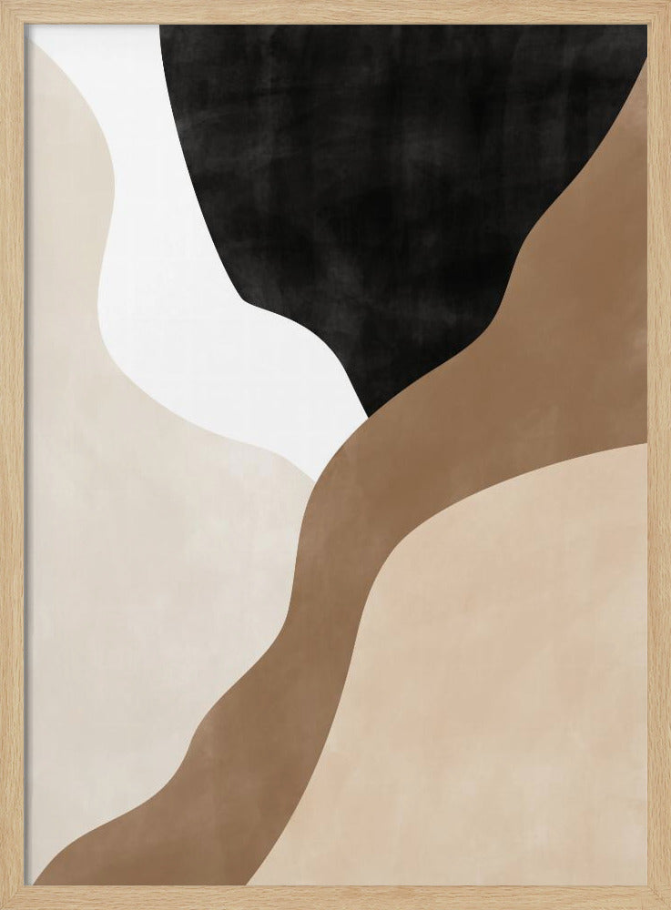 Abstract Beige and Brown Art | Poster