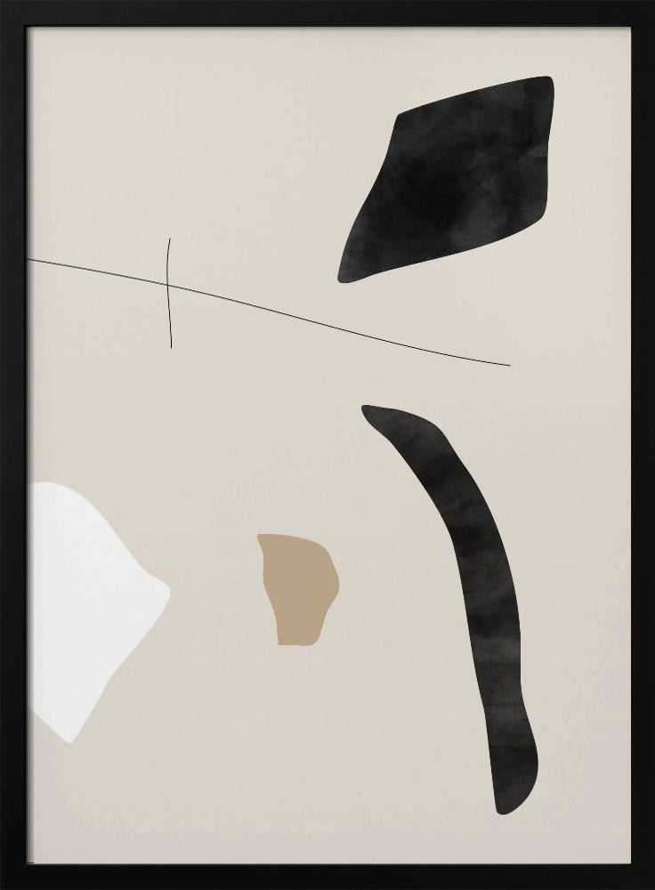 Graphic Shapes and Lines Poster | Poster