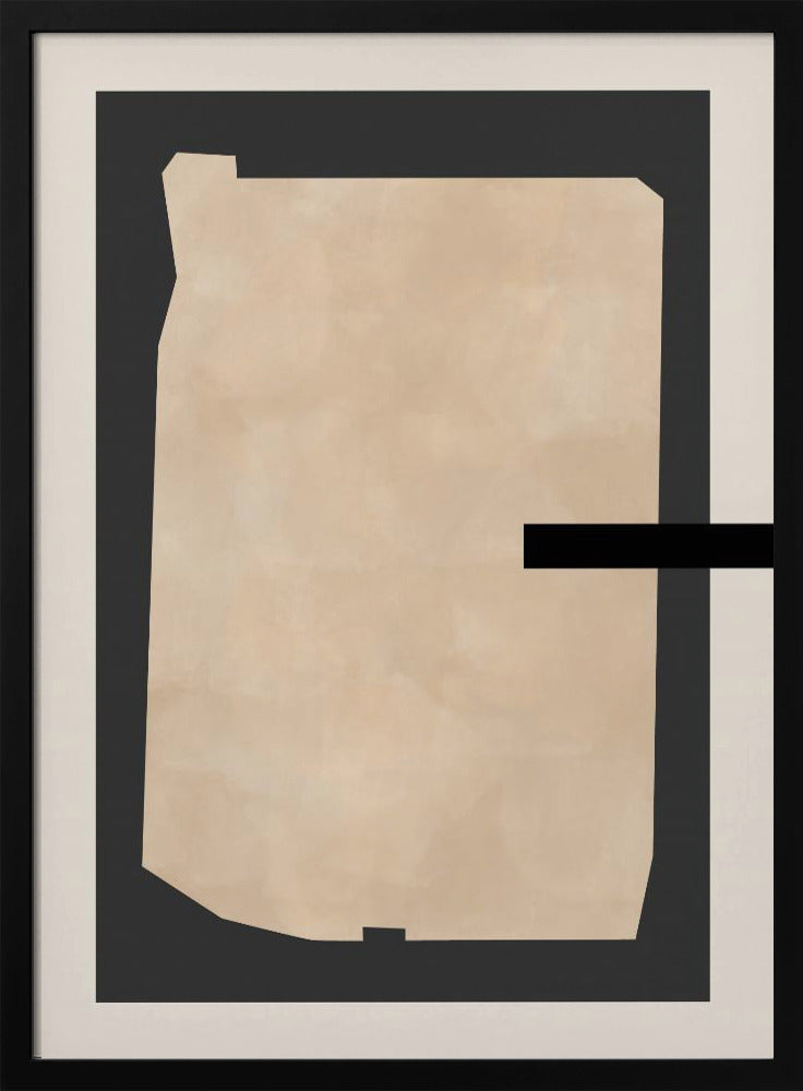 Abstract Beige Painting | Poster