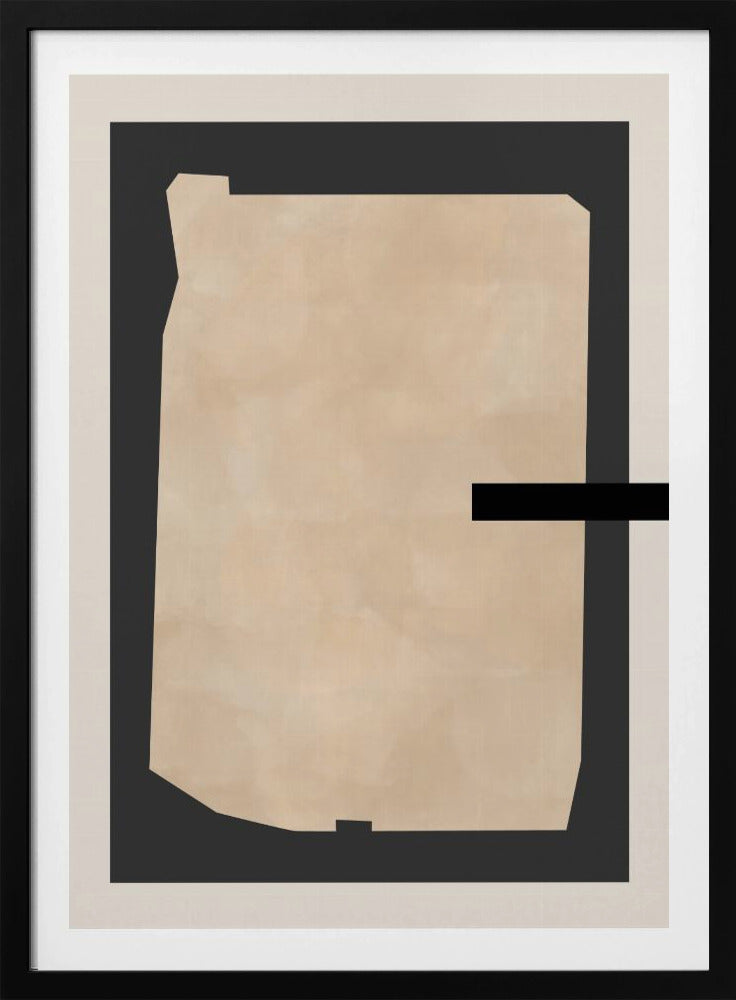 Abstract Beige Painting | Poster